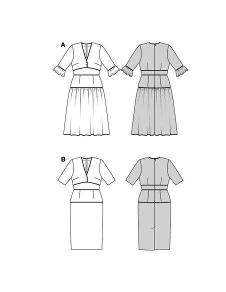 Patron Burda 5820 - Robe