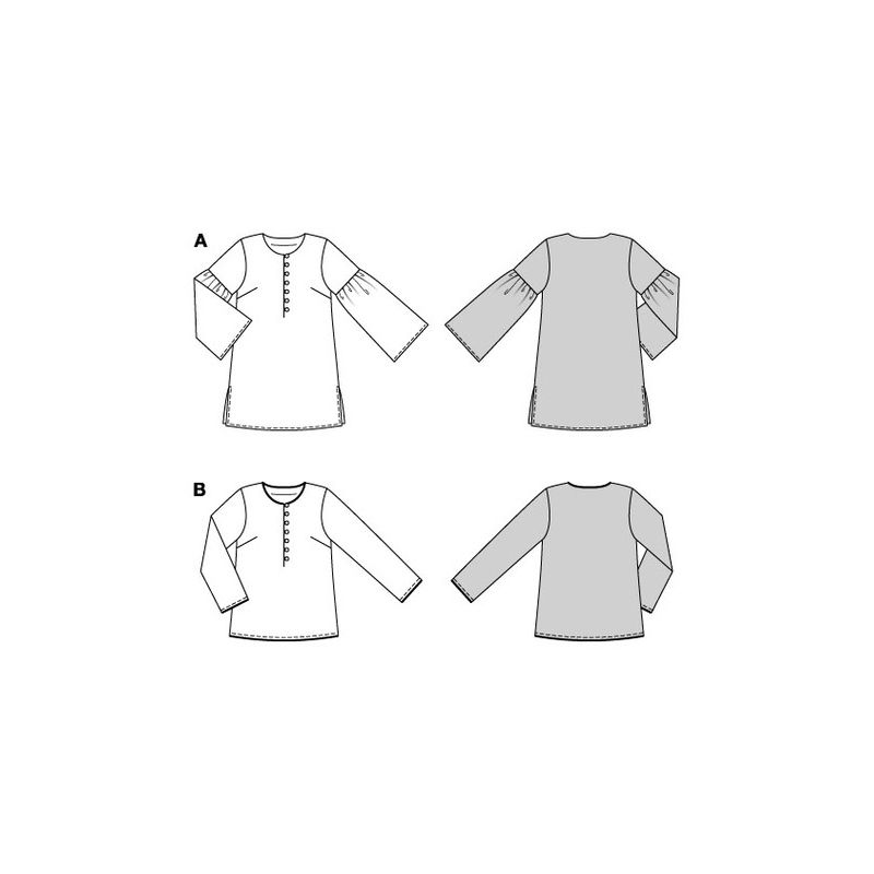 Patron Burda 5822 - Blouse