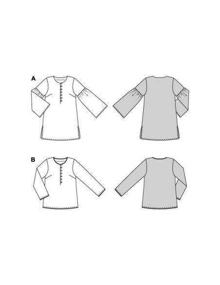 Patron Burda 5822 - Blouse