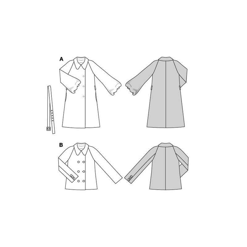 Patron Burda 5824 - Manteau