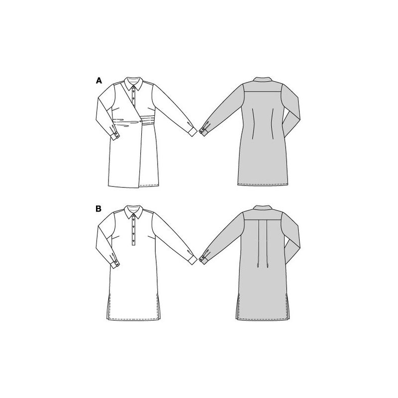 Patron Burda 5826 - Robe chemise