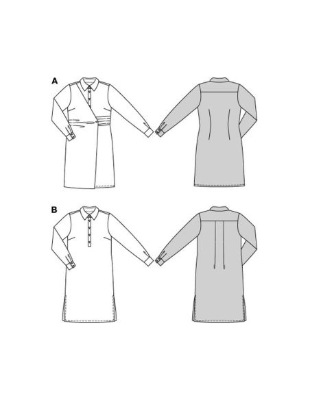 Patron Burda 5826 - Robe chemise