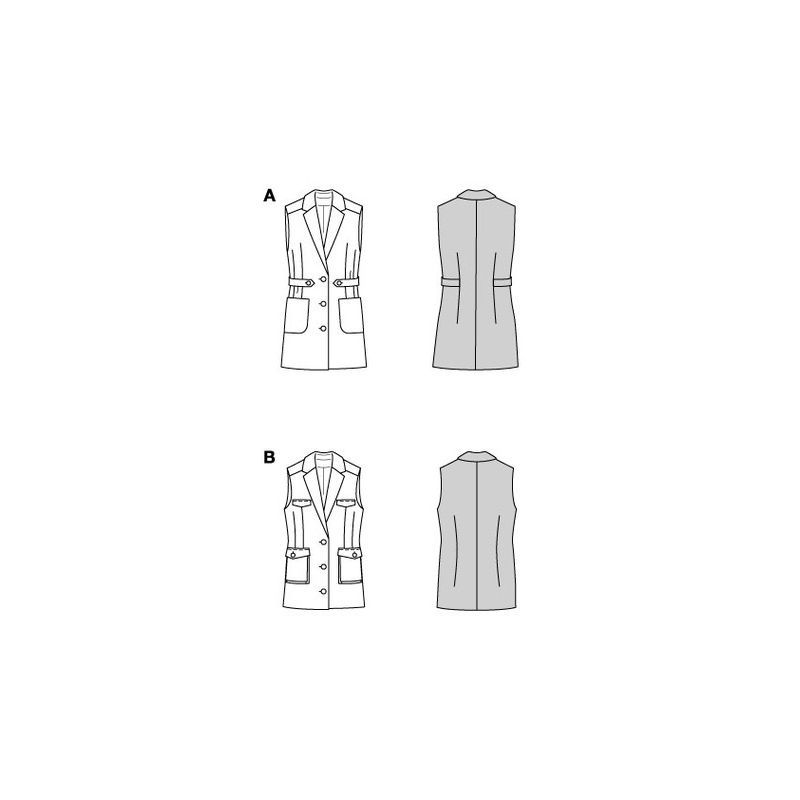 Patron Burda 5827 - Gilet