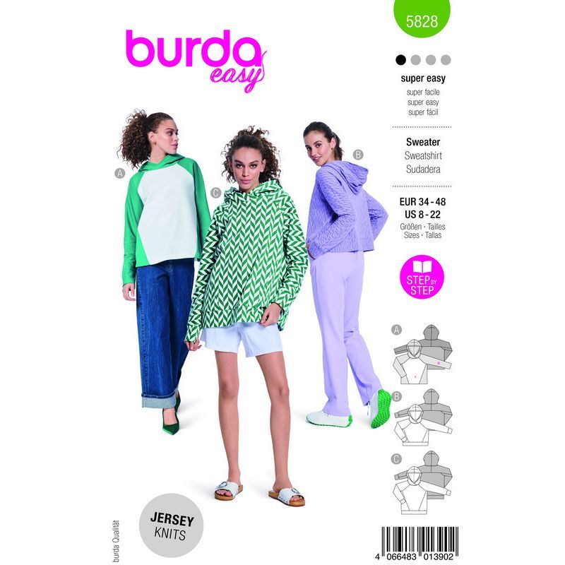 Patron Burda 5828- T-shirt