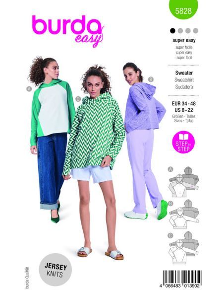 Patron Burda 5828- T-shirt