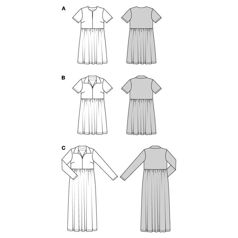 Patron Burda 5829 - Robe