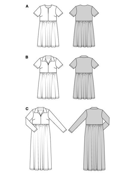 Patron Burda 5829 - Robe