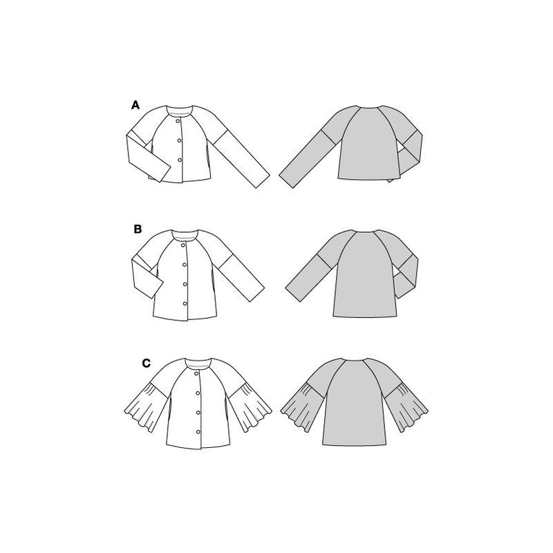 Patron Burda 5830 - Veste