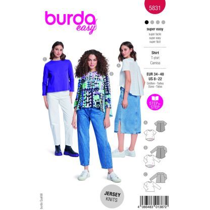Patron Burda 5831 - T-shirt