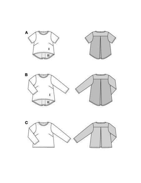 Patron Burda 5831 - T-shirt