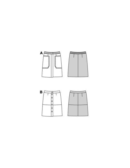 Patron Burda 5836 - Jupe