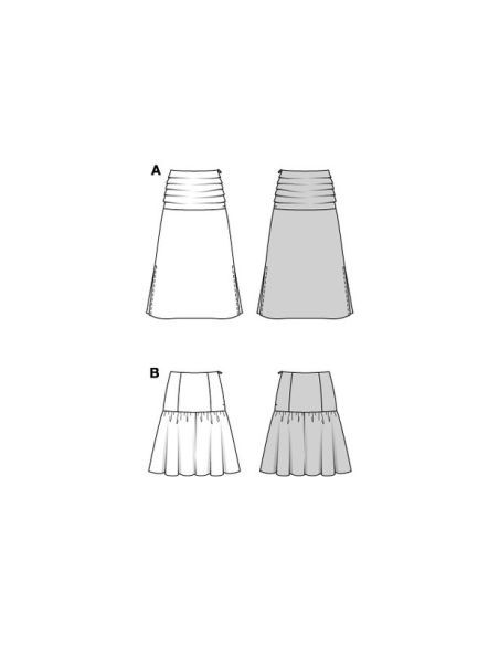 Patron Burda 5837 - Jupe