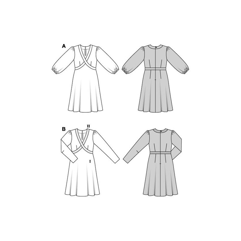 Patron Burda 5838 - Robe