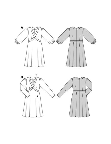 Patron Burda 5838 - Robe