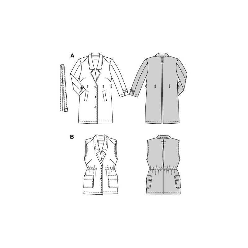 Patron Burda 5840 - Trench coat