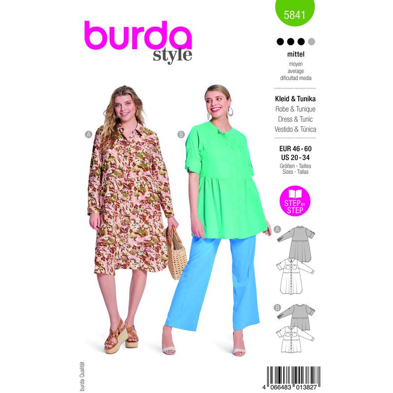 Patron Burda 5841 - Robe et tunique