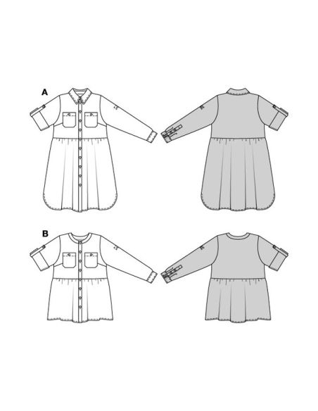Patron Burda 5841 - Robe et tunique