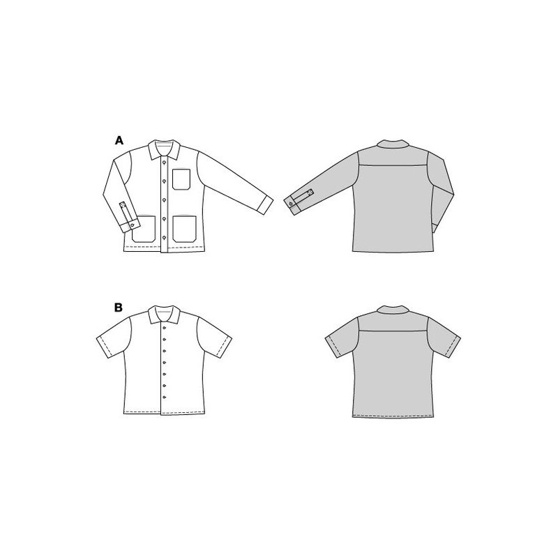 Patron Burda 5842 - Veste et chemise
