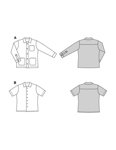 Patron Burda 5842 - Veste et chemise