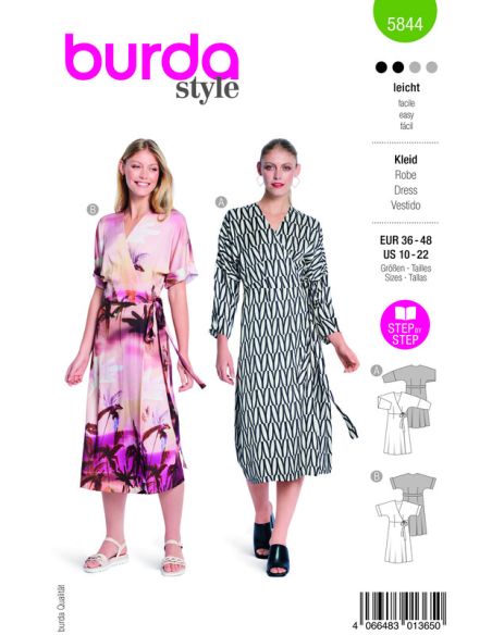 Patron Burda 5844 - Robe