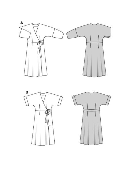 Patron Burda 5844 - Robe