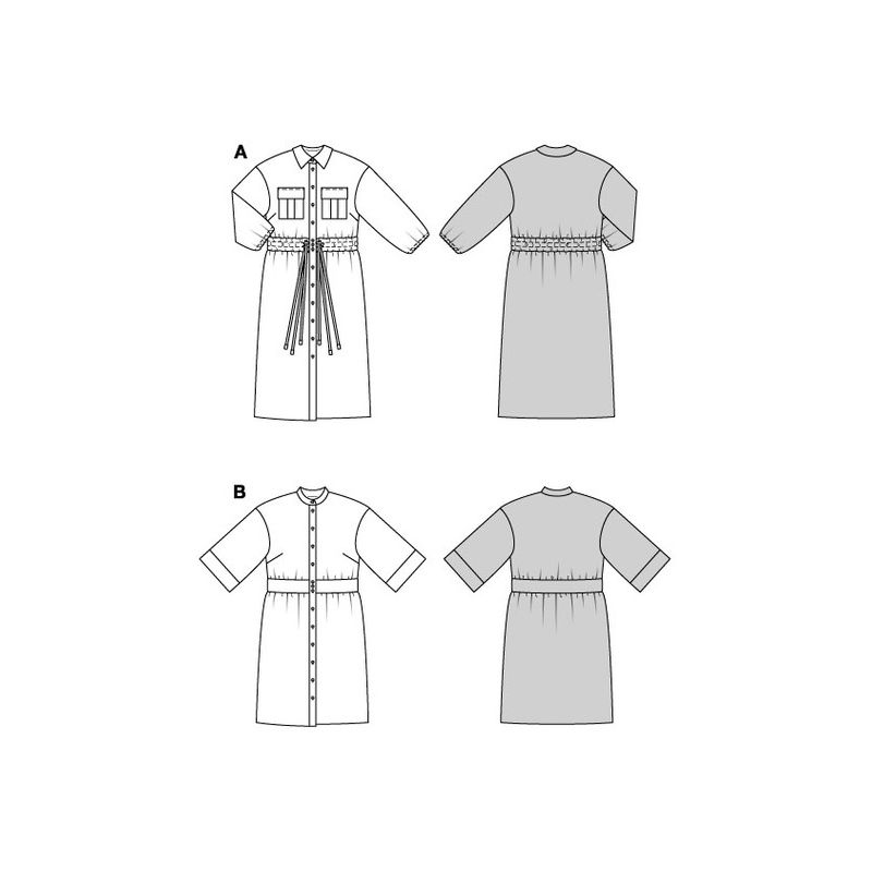 Patron Burda 5845 - Robe