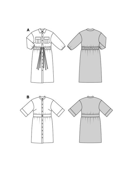 Patron Burda 5845 - Robe