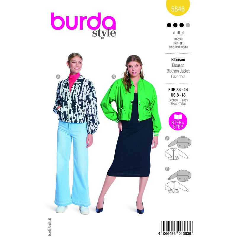 Patron Burda 5846 - Blouson