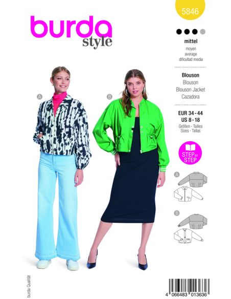 Patron Burda 5846 - Blouson