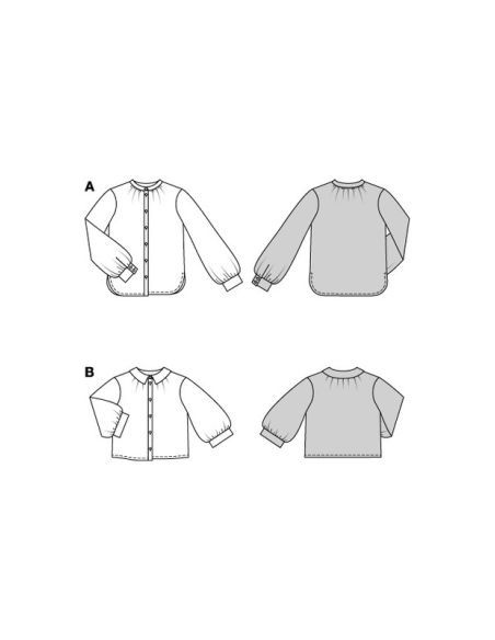 Patron Burda 5847 - Blouse