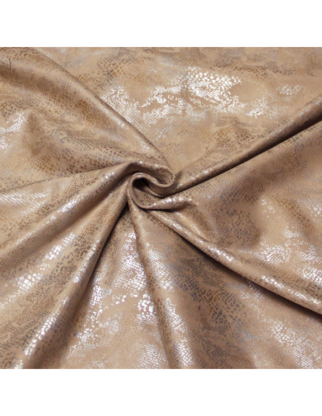 Simili cuir suédine - Reptile