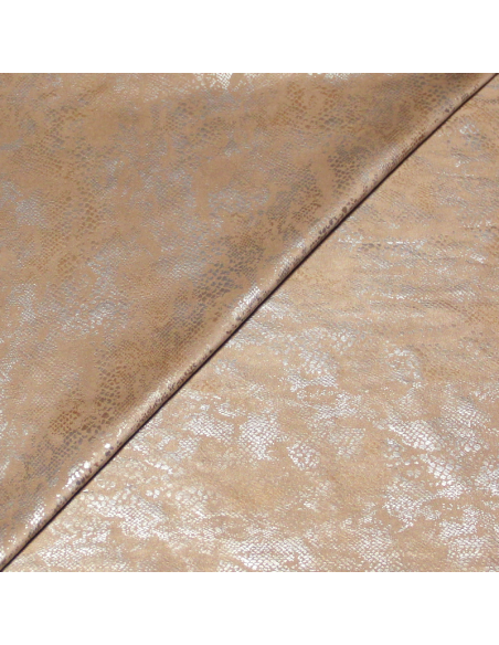 Simili cuir suédine - Reptile