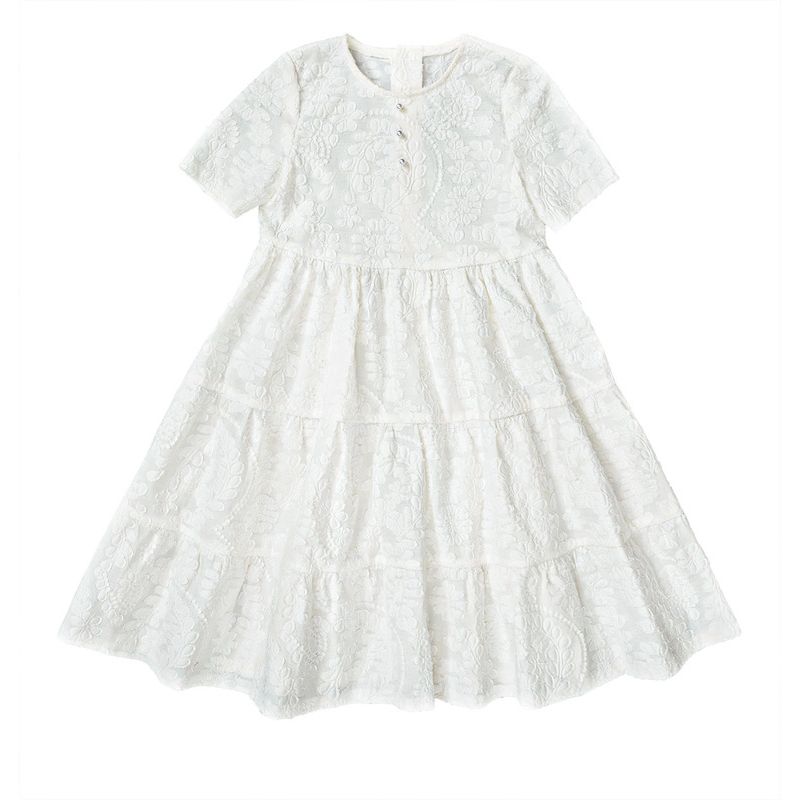 Patron Burda 9225 - Robe a jupe dégradée pour enfants