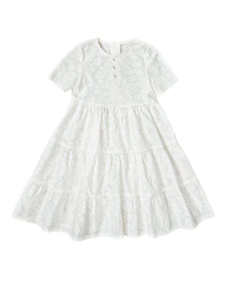 Patron Burda 9225 - Robe a jupe dégradée pour enfants