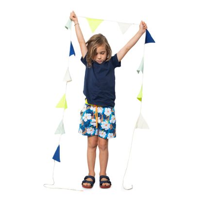 Patron Burda 9228 - Short hawaïen pour enfants 2