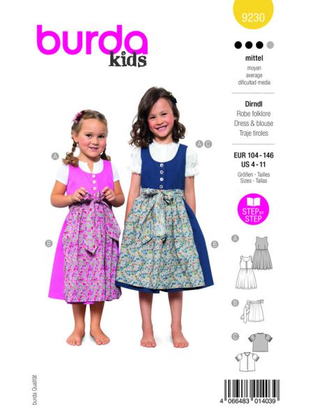 Patron Burda 9230 - Ensemble pour enfants
