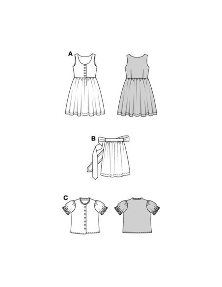 Patron Burda 9230 - Ensemble pour enfants