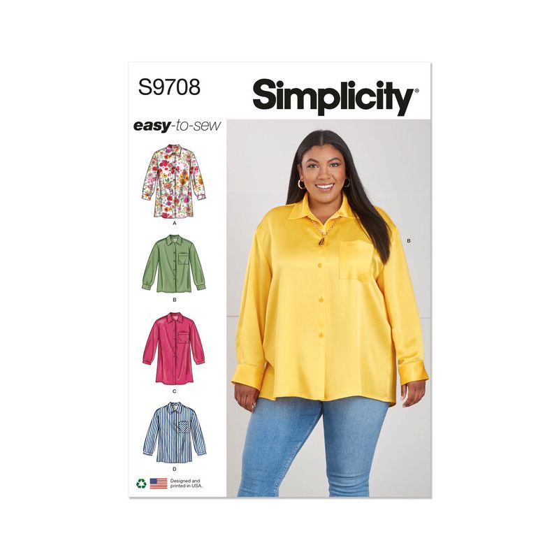 Patron Simplicity 9708.W2 - Chemise