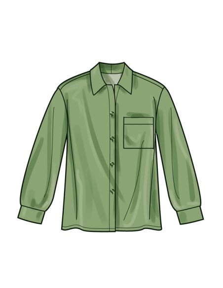 Patron Simplicity 9708.W2 - Chemise