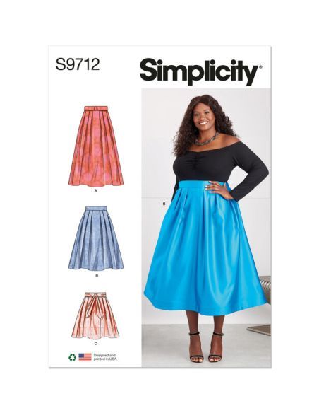 Patron Simplicity 9712.W2 - Jupe