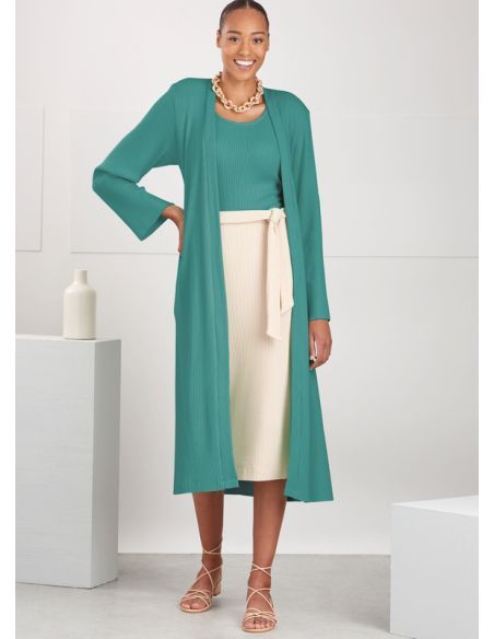 Patron Simplicity 9716.D5 - Haut, cardigan et jupe