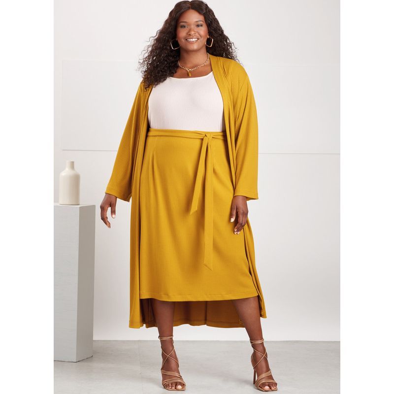 Patron Simplicity 9717.W2 - Haut, cardigan et jupe