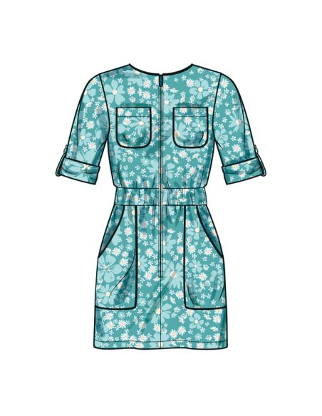 Patron Simplicity 9722/HH - Combinaison, barboteuse et robe