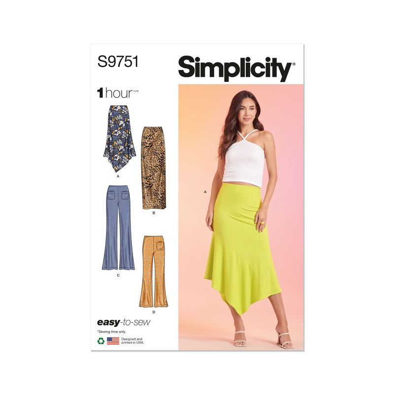 Patron Simplicity 9751.D5 - Jupe et pantalon