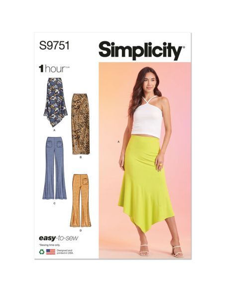 Patron Simplicity 9751.D5 - Jupe et pantalon