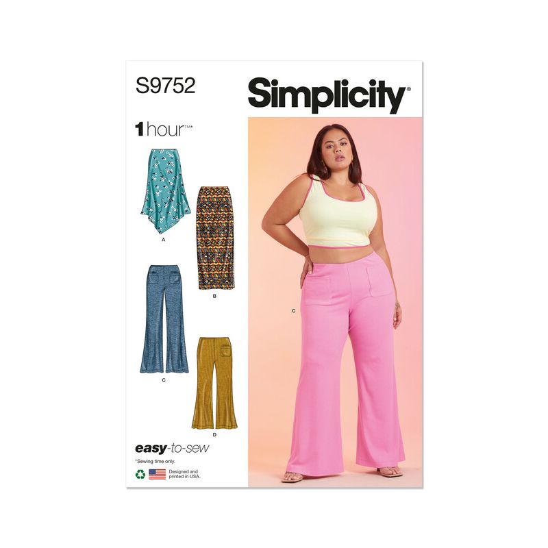 Patron Simplicity 9752.W2 - Jupe et pantalon