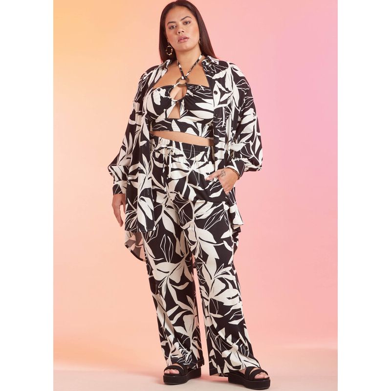 Patron Simplicity 9756.AA - Chemise, pantalon et haut dos nu