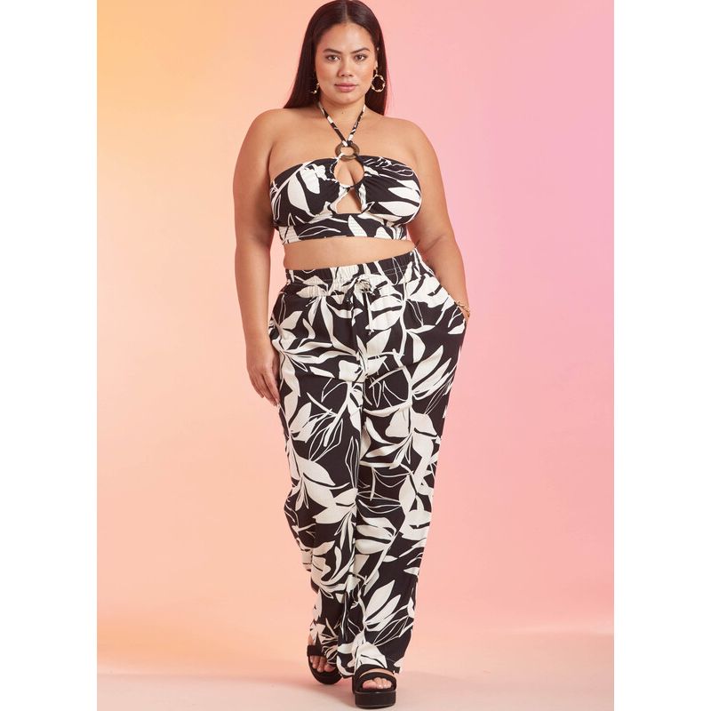 Patron Simplicity 9756.AA - Chemise, pantalon et haut dos nu