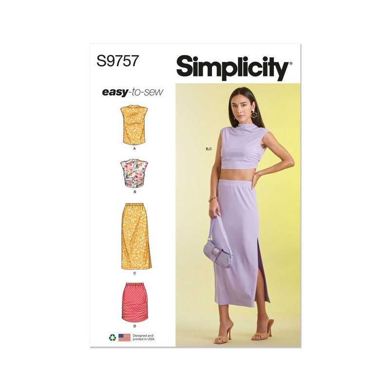 Patron Simplicity 9757.A - Haut et jupe