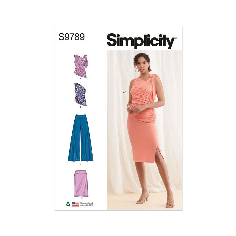 Patron Simplicity 9789.D5 - Haut, pantalon et jupe